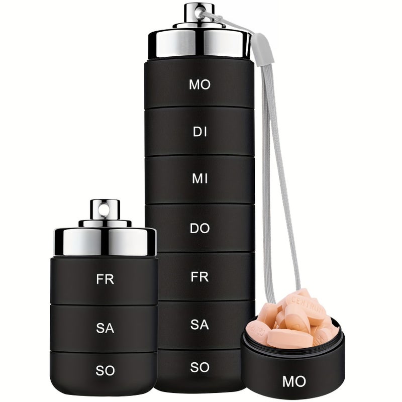 Selling 7 Days A Week 7-Compartment German Medicine Storage Box Waterproof And Convenient Travel Portable Pill Storage Box - Image 3